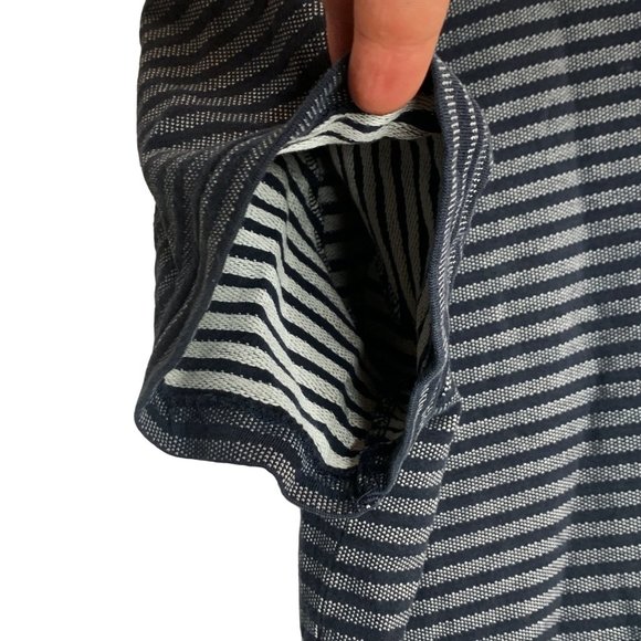 OUTERKNOWN Striped Textured Pocket T-Shirt Short Sleeve Organic Cotton Large - Picture 6 of 11